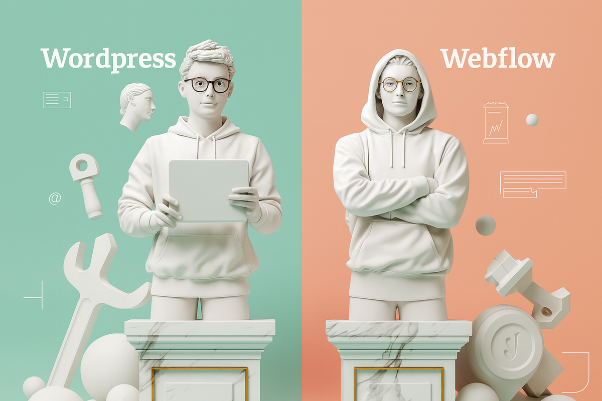 Webflow vs WordPress: Which Website Builder Is Right for You? Feature image