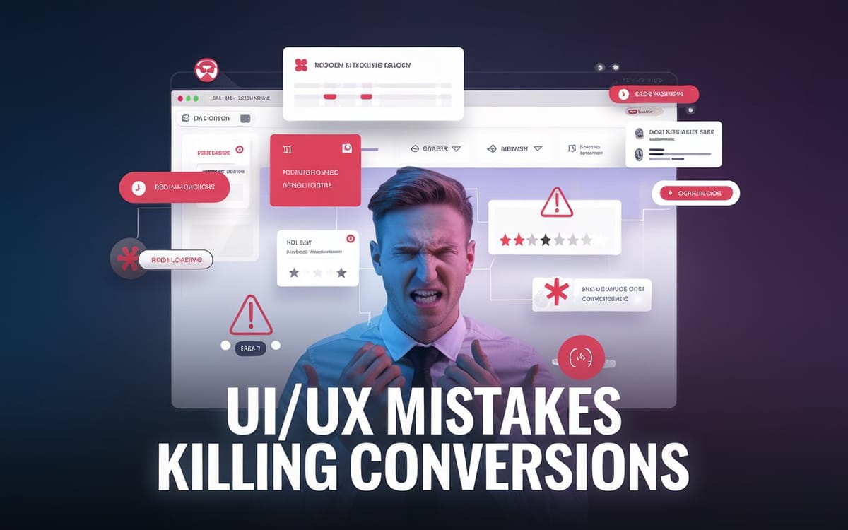 UI/UX Mistakes That Reduce Conversion Rate Post feature image
