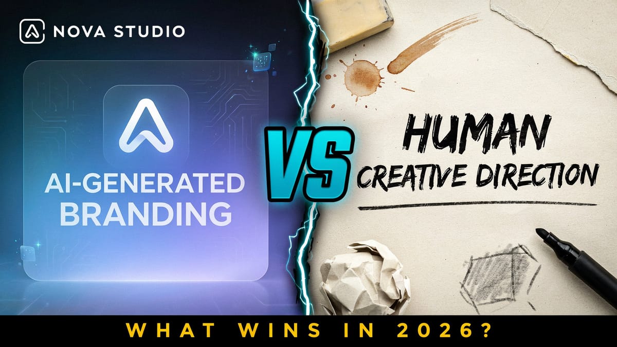 AI-Generated Branding vs Human Creative Direction: What Wins in 2026? Post feature image