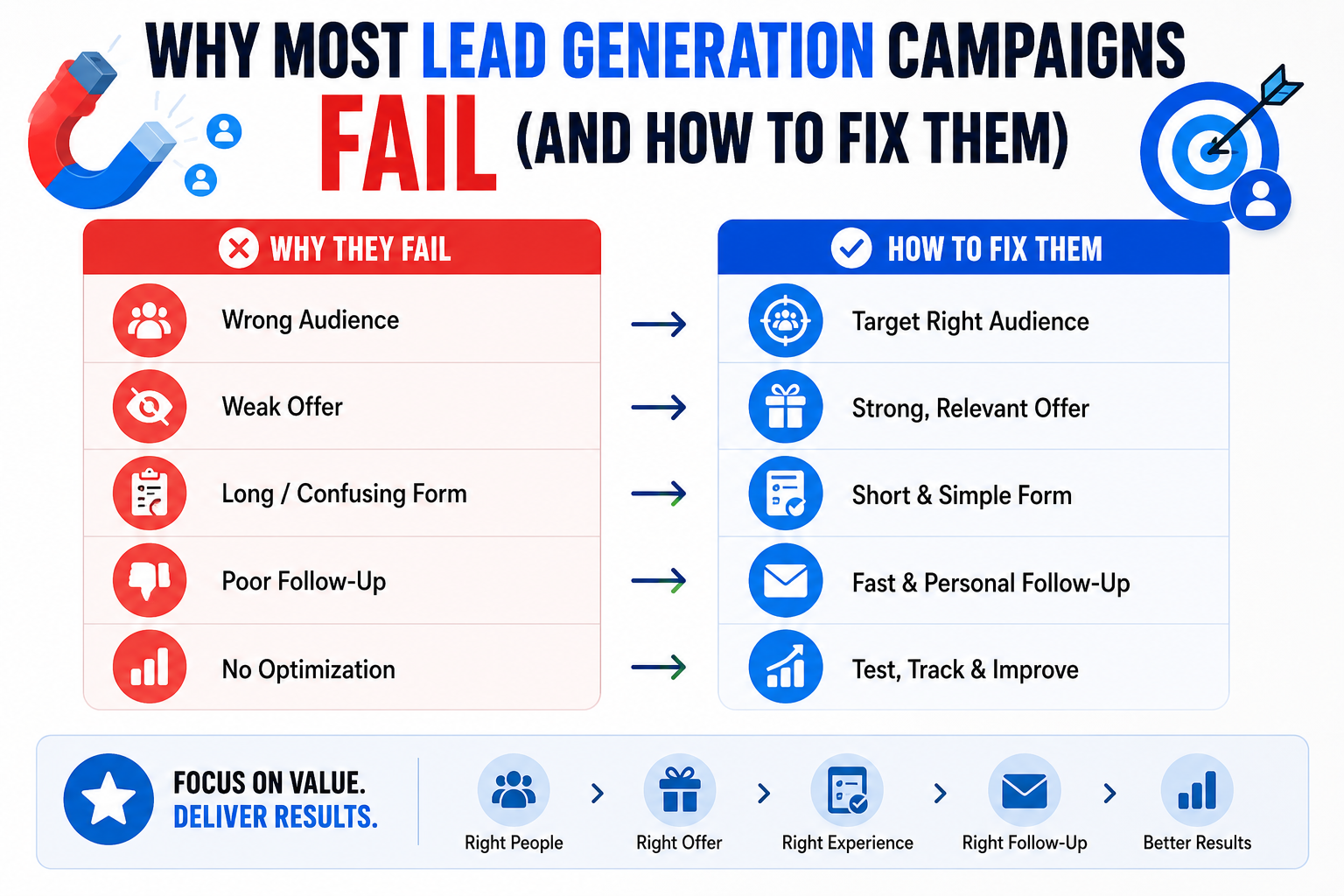Why Most Lead Generation Campaigns Fail (And How to Fix Them) Post image