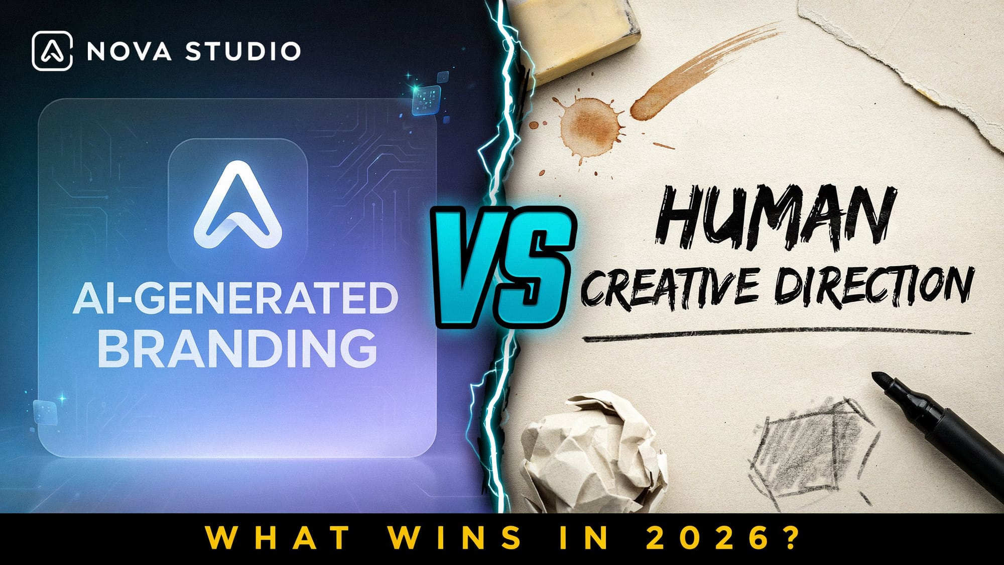 AI-Generated Branding vs Human Creative Direction: What Wins in 2026? Post image